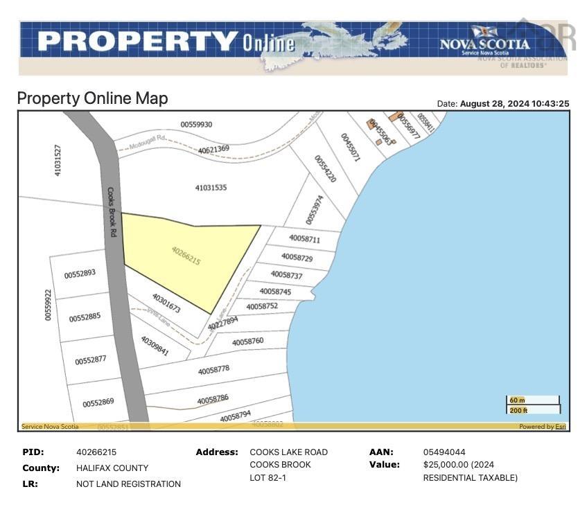 Lot 82-1 Cooks Lake Road, Cooks Brook NS B0N 2H0 - MLS 202420825